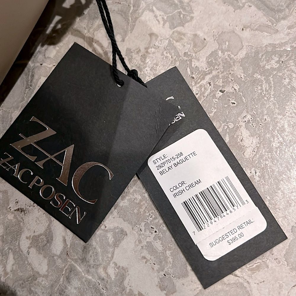 Zac Posen Handbags Tan Belay Baguette Bag, Irish Cream, NWT - Picture 7 of 10